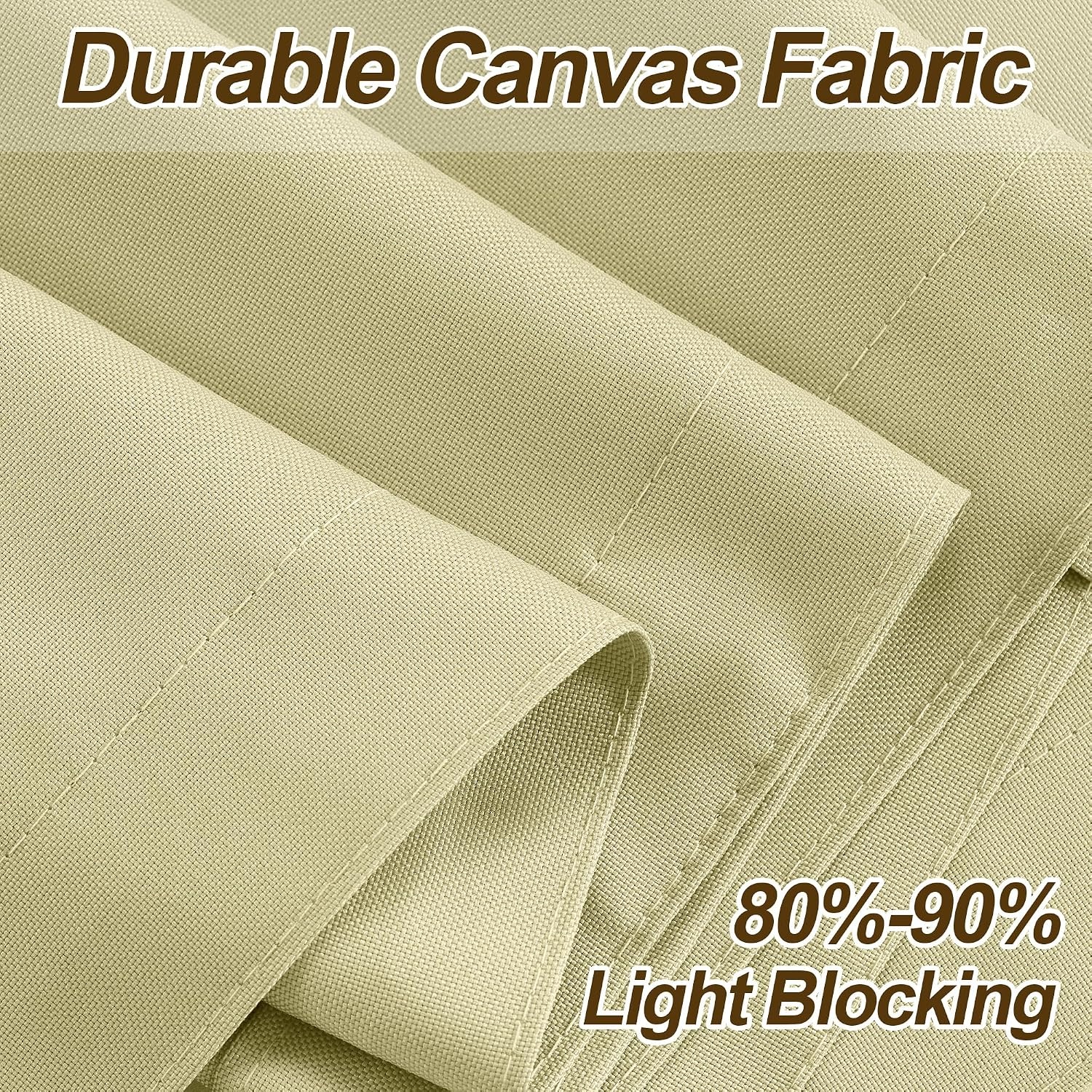 image:imageNICETOWN Outdoor Curtains for Patio Waterproof with Zipper Connects 2 PCsBuff
