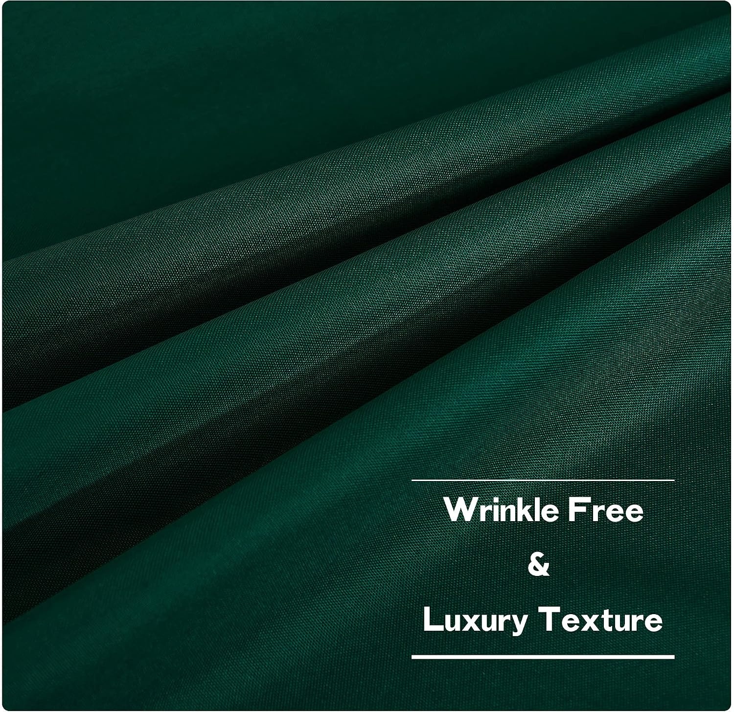 image:imageNICETOWN Weighted Outdoor Curtains for Patio Waterproof W52xL84 in 2 PanelsDark Green