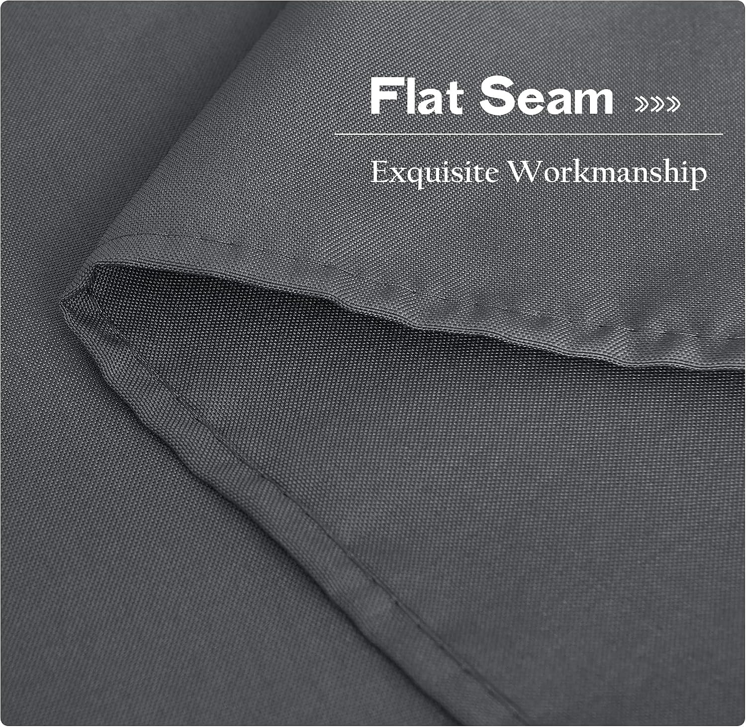 image:imageNICETOWN Weighted Outdoor Curtains for Patio Waterproof W52xL84 in 2 PanelsDove Gray