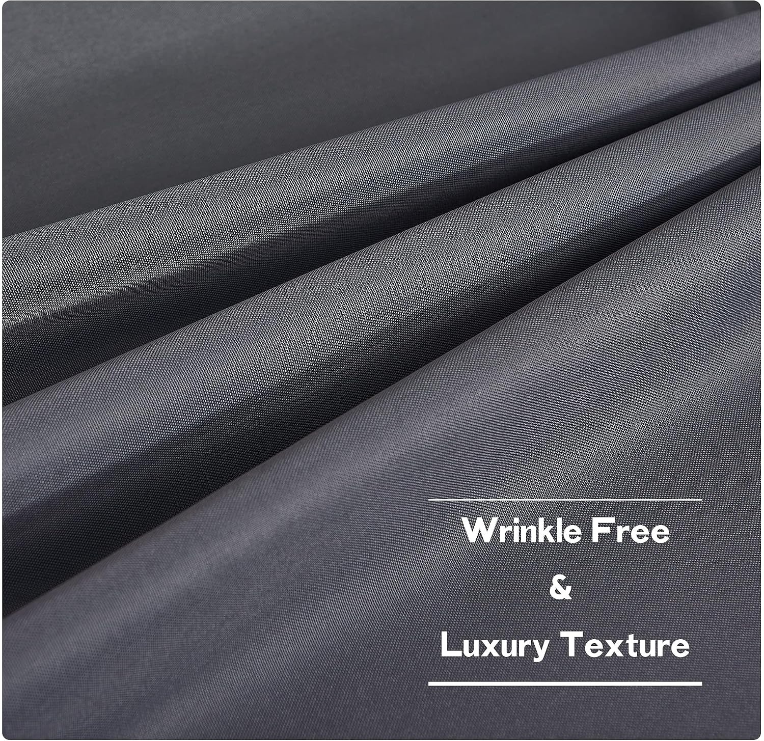 image:imageNICETOWN Weighted Outdoor Curtains for Patio Waterproof W52xL84 in 2 PanelsDove Gray