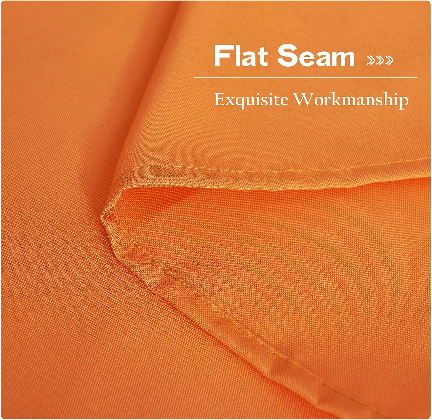 image:imageNICETOWN Weighted Outdoor Curtains for Patio Waterproof W52xL84 in 2 PanelsOrange