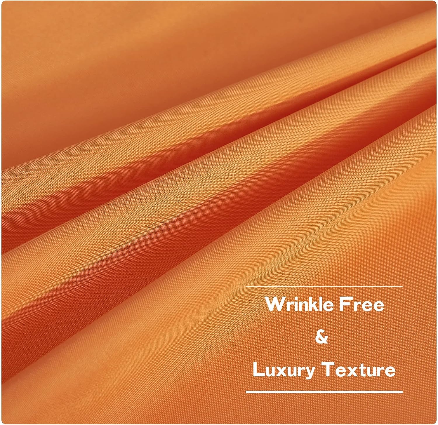 image:imageNICETOWN Weighted Outdoor Curtains for Patio Waterproof W52xL84 in 2 PanelsOrange