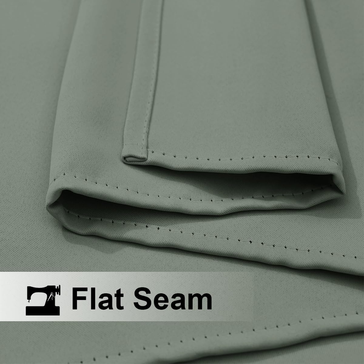 image:imageNICETOWN Weighted Outdoor Curtains for Patio Waterproof W52xL84 in 2 PanelsSage Green