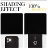 NICETOWN 100% Blackout Outdoor Curtains for Patio Waterproof 2 Panels(Black)