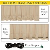 NICETOWN 2 Panels Outdoor Curtains for Patio Waterproof Windproof W52 x L84(Biscotti Beige)