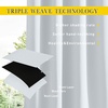 NICETOWN 2 Panels Outdoor Curtains for Patio Waterproof Windproof W52 x L84(Greyish White)