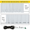 NICETOWN 2 Panels Outdoor Curtains for Patio Waterproof Windproof W52 x L84(Greyish White)
