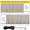 NICETOWN 2 Panels Outdoor Curtains for Patio Waterproof Windproof W52 x L84(Natural)