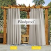 NICETOWN 2 Panels Outdoor Curtains for Patio Waterproof Windproof W52 x L84(Natural)