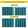 NICETOWN 2 Panels Outdoor Curtains for Patio Waterproof Windproof W52 x L84(Peacock Teal)