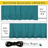 NICETOWN 2 Panels Outdoor Curtains for Patio Waterproof Windproof W52 x L84(Peacock Teal)