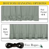NICETOWN 2 Panels Outdoor Curtains for Patio Waterproof Windproof W52 x L84(Sage Green)