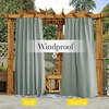 NICETOWN 2 Panels Outdoor Curtains for Patio Waterproof Windproof W52 x L84(Sage Green)