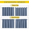 NICETOWN 2 Panels Outdoor Curtains for Patio Waterproof Windproof W52 x L84(Stone Blue)