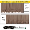 NICETOWN 2 Panels Outdoor Curtains for Patio Waterproof Windproof W52 x L84(Tan)
