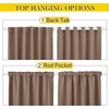 NICETOWN 2 Panels Outdoor Curtains for Patio Waterproof Windproof W52 x L84(Tan)