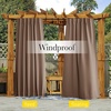 NICETOWN 2 Panels Outdoor Curtains for Patio Waterproof Windproof W52 x L84(Tan)