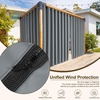 NICETOWN Outdoor Curtains for Patio Waterproof with Zipper Connects 2 PCs(Gray)