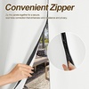NICETOWN Outdoor Curtains for Patio Waterproof with Zipper Connects 2 PCs(White)