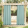 NICETOWN Weighted Outdoor Curtains for Patio Waterproof W52xL84 in 2 Panels(Aqua Blue)