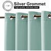 NICETOWN Weighted Outdoor Curtains for Patio Waterproof W52xL84 in 2 Panels(Aqua Blue)