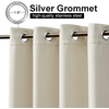 NICETOWN Weighted Outdoor Curtains for Patio Waterproof W52xL84 in 2 Panels(Beige)