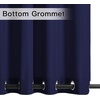 NICETOWN Weighted Outdoor Curtains for Patio Waterproof W52xL84 in 2 Panels(Dark Blue)