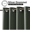 NICETOWN Weighted Outdoor Curtains for Patio Waterproof W52xL84 in 2 Panels(Greyish Green)