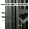 NICETOWN Weighted Outdoor Curtains for Patio Waterproof W52xL84 in 2 Panels(Greyish Green)