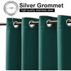 NICETOWN Weighted Outdoor Curtains for Patio Waterproof W52xL84 in 2 Panels(Hunter Green)