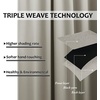 NICETOWN Weighted Outdoor Curtains for Patio Waterproof W52xL84 in 2 Panels(Natural)