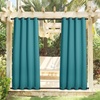 NICETOWN Weighted Outdoor Curtains for Patio Waterproof W52xL84 in 2 Panels(Peacock Teal)