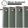 NICETOWN Weighted Outdoor Curtains for Patio Waterproof W52xL84 in 2 Panels(Sage Green)