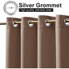 NICETOWN Weighted Outdoor Curtains for Patio Waterproof W52xL84 in 2 Panels(Tan)