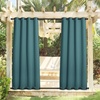 NICETOWN Weighted Outdoor Curtains for Patio Waterproof W52xL84 in 2 Panels(Teal)
