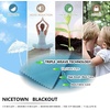NICETOWN Weighted Outdoor Curtains for Patio Waterproof W52xL84 in 2 Panels(Teal Blue)