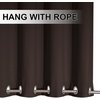 NICETOWN Weighted Outdoor Curtains for Patio Waterproof W52xL84 in 2 Panels(Toffee Brown)