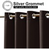 NICETOWN Weighted Outdoor Curtains for Patio Waterproof W52xL84 in 2 Panels(Toffee Brown)