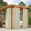 image:imageNICETOWN 2 Panels Outdoor Curtains for Patio Waterproof Windproof W52 x L84Beige