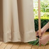 image:imageNICETOWN 2 Panels Outdoor Curtains for Patio Waterproof Windproof W52 x L84Biscotti Beige