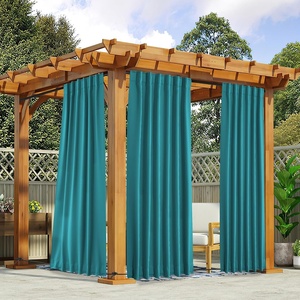 NICETOWN 2 Panels Outdoor Curtains for Patio Waterproof Windproof W52 x L84(Peacock Teal)