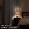 NICETOWN PRO 40×95 Natural 100% Full Blackout Faux Linen Curtains, Set of 2 Panels, 6cm High Temperature Pleated Back Tab Drapes for Living Room, Thermal Insulated Window Treatments, Elegant Style(Natural)