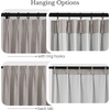 NICETOWN PRO 40×95 Natural 100% Full Blackout Faux Linen Curtains, Set of 2 Panels, 6cm High Temperature Pleated Back Tab Drapes for Living Room, Thermal Insulated Window Treatments, Elegant Style(Natural)