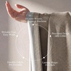 NICETOWN PRO 40×95 Natural 100% Full Blackout Faux Linen Curtains, Set of 2 Panels, 6cm High Temperature Pleated Back Tab Drapes for Living Room, Thermal Insulated Window Treatments, Elegant Style(Camel)