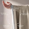 NICETOWN PRO 40×95 Natural 100% Full Blackout Faux Linen Curtains, Set of 2 Panels, 6cm High Temperature Pleated Back Tab Drapes for Living Room, Thermal Insulated Window Treatments, Elegant Style(Beige)