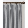 NICETOWN PRO 40×95 Natural 100% Full Blackout Faux Linen Curtains, Set of 2 Panels, 6cm High Temperature Pleated Back Tab Drapes for Living Room, Thermal Insulated Window Treatments, Elegant Style(Grey)