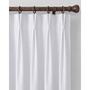 NICETOWN PRO 40×95 Natural 100% Full Blackout Faux Linen Curtains, Set of 2 Panels, 6cm High Temperature Pleated Back Tab Drapes for Living Room, Thermal Insulated Window Treatments, Elegant Style(Greyish White)