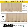 NICETOWN 2 PCs Waterproof Outdoor Curtains for Patio W52xL84 Biscotti Beige(Biscotti Beige)