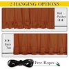 NICETOWN 2 PCs Waterproof Outdoor Curtains for Patio W52xL84 Biscotti Beige(Burnt Orange)
