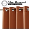 NICETOWN 2 PCs Waterproof Outdoor Curtains for Patio W52xL84 Biscotti Beige(Burnt Orange)
